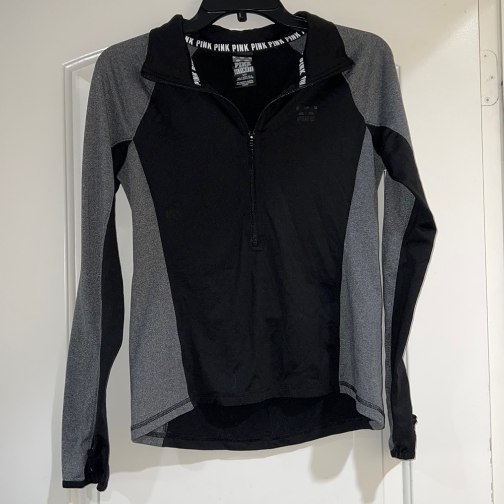 half zip workout top